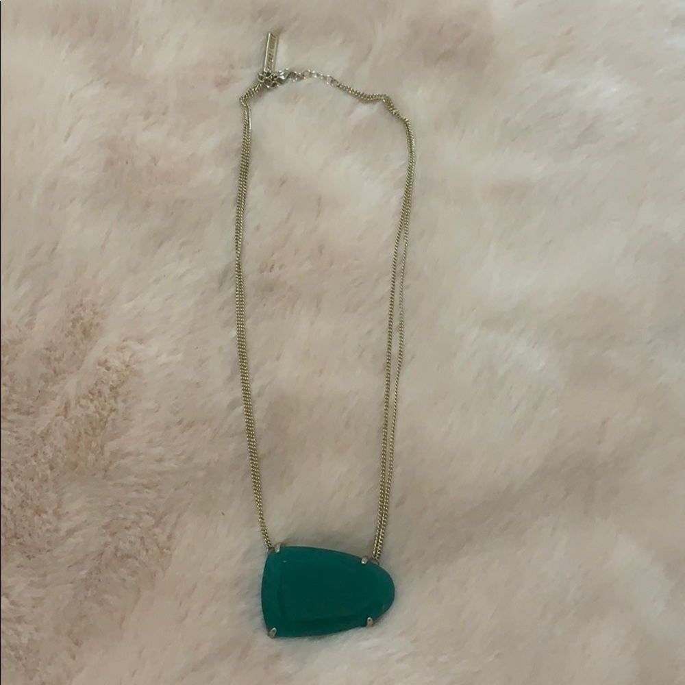 Dark Green Kendra Scott Necklace